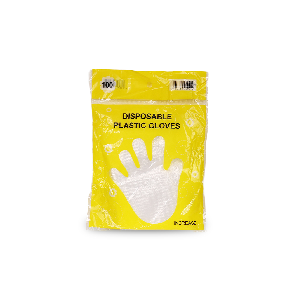 القفازات Disposable Plastic Gloves – Pack of 100 - الصورة 1